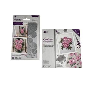 CRAFTERS COMPANION Gemini Peony Blooms Die Set With 48pc Paper Craft Kit
